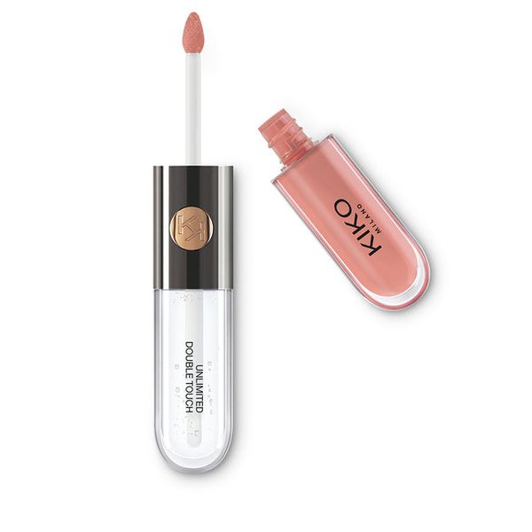 Двоступенева рідка помада KIKO Milano Unlimited Double Touch 102 Satin Rosy Beige 6 мл 222-8025272623308 фото