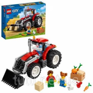 Фигурки трактора LEGO City BIG TRACTOR с овощами 60287 8286652 фото