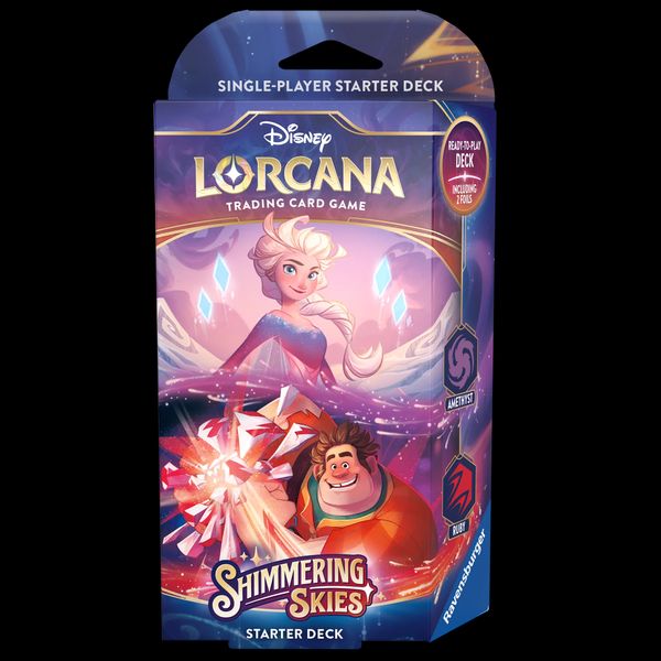 Disney Lorcana Shimmering Skies Started Deck Amethyst &amp; рубін 21036 фото