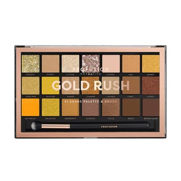 Profusion Gold Rush Eyeshadow Palette - палітра з 21 тіні з пензликом 222-656497919600 фото