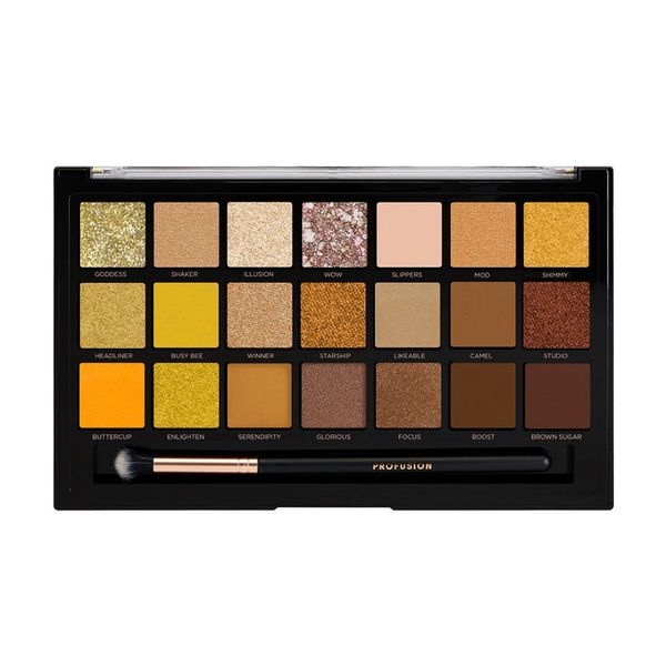 Profusion Gold Rush Eyeshadow Palette - палітра з 21 тіні з пензликом 222-656497919600 фото