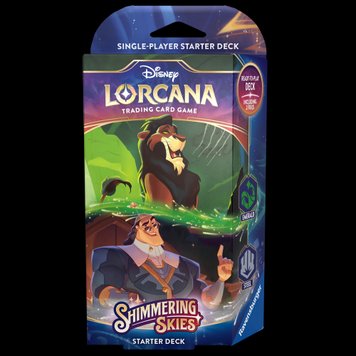 Початкова колода Disney Lorcana Shimmering Skies Emerald &amp; сталь 21034 фото