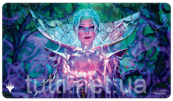 Коврик из фольги для карт MtG Magic Wilds of Eldraine Crystal Apple 6561384 фото