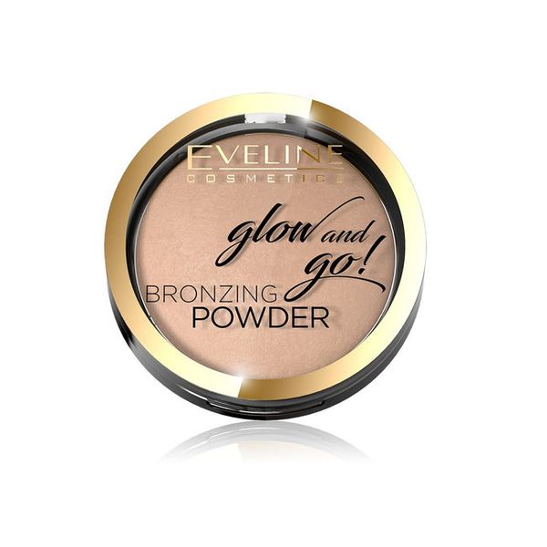 Косметика Eveline Glow And Go! Bronzing Powder кам'яна бронзуюча пудра 01 222-958712 фото