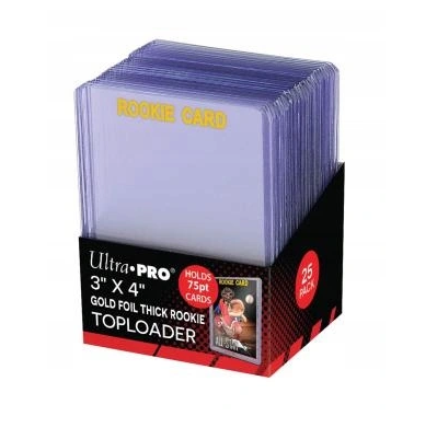 Toploader Ultra Pro 75PT Super Thick Rookie Gold 25 шт. 16864 фото