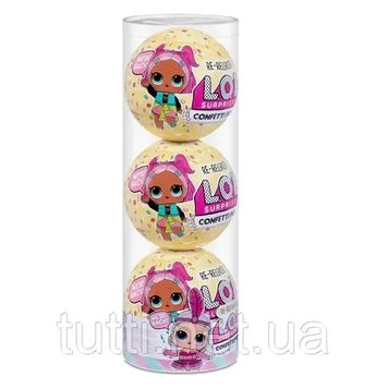 Кукла LOL Surprise Confetti Pop 3 Pack Showbaby - 3 Re-released Dolls Each with 9 Surprises 571971 571971 фото