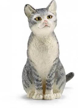 SCHLEICH 13771 СИДЯЩАЯ КОШКА премиум статуэтка 1097174 фото