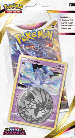 Карта ORICORIO + бустер Pokemon TCG Checklane Карты Astral Radiance 3130823 фото