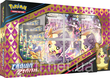 Pokemon v Union Morpeko 5X Booster + Mat Crown Zenith 1115989 фото