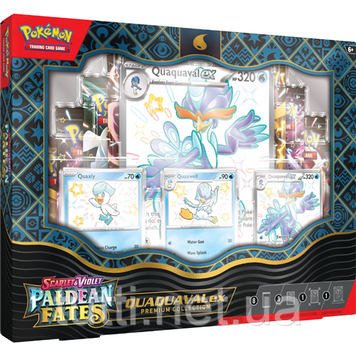 Колекційний набір Покемон Pokemon TCG: Paldean Fates Premium Collection Box Quaquaval ex Fates225 фото