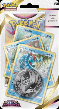 FERALIGATR FOIL PROMO + карты + бустер Pokemon TCG Checklane ПРЕМИУМ Astral Radiance 8142017 фото