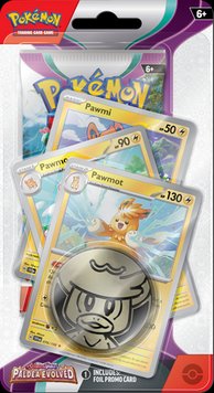 Промо-картки Pawmot Pokemon + Boster + Code Checklane Premium Blister Scarlet & Fiolet Paldea еволюціонували 2295893 фото