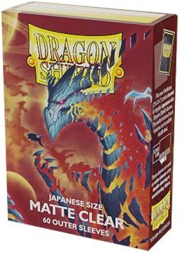 Японские матовые рукава Dragon Shield 60 — прозрачный внешний слой «Cosmere» 21720 фото