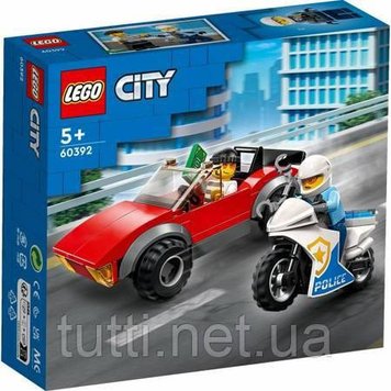 Lego City 60392 Поліцейський мотоцикл - автомобільна гонитва 3704328 фото