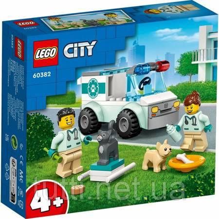 Конструктор LEGO City 60382 Ветеринарная скорая помощь 8645124 фото