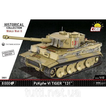 Конструктор Танк COBI Panzerkampfwagen Vi Tiger "131" - виконавче видання 2801 фото