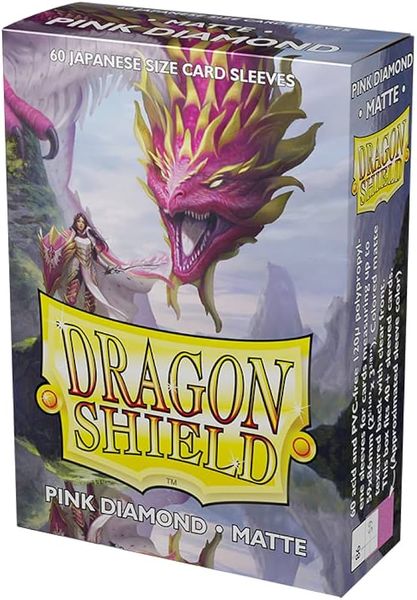 Dragon Shield Японские матовые рукава 60 - Розовый бриллиант Cornelia 21435 фото