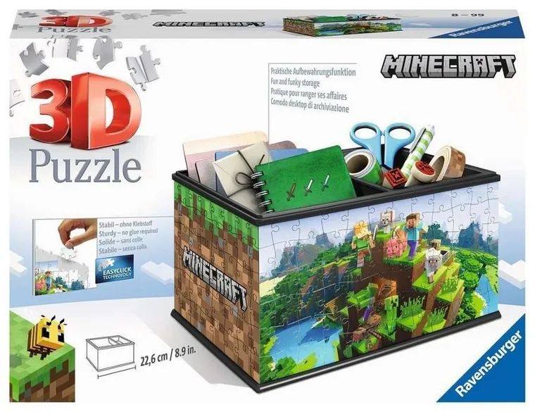 Ravensburger 3D коробка Minecraft пазл 216 деталей (7299660) 7299660 фото