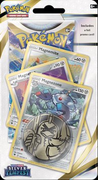 Промо-карты Magnezone POKEMON + бустер + КОД ОРИГИНАЛЬНЫЙ Checklane PREMIUM Blister Silver Tempest 5351650 фото