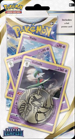 Промо-карты Gallade POKEMON + бустер + КОД ОРИГИНАЛЬНЫЙ Checklane PREMIUM Blister Silver Tempest 5363472 фото