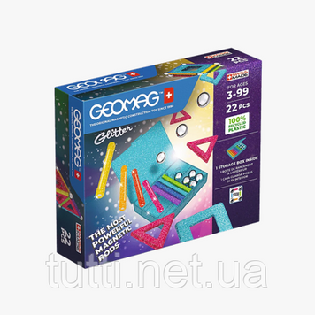 Блоки блесток Geomag Glitter Recycled, 22 элемента 6246662 фото