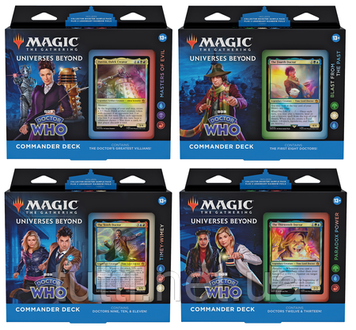 4 палуби командира Magic 2023 Доктор Хто для гри MTG Magic The Gatring 8445911 фото