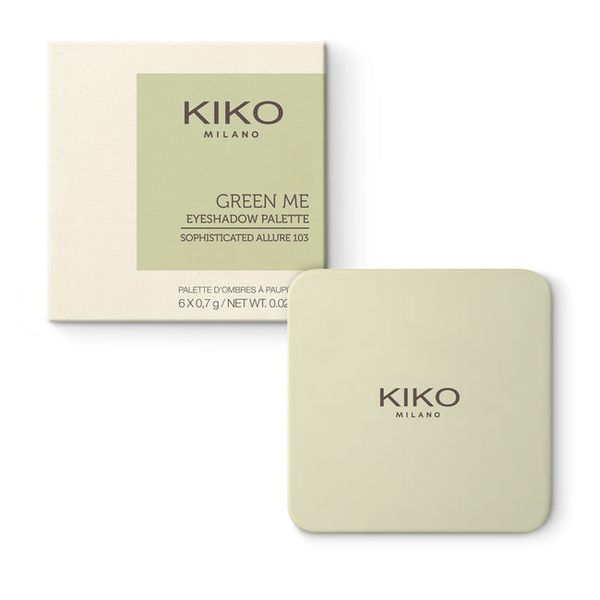 KIKO Milano Green Me Eyeshadow Palette — палетка теней Edition 2020 из 6 теней с разным финишем 103 Sophisticated Allure 4.2g 222-8025272928922 фото