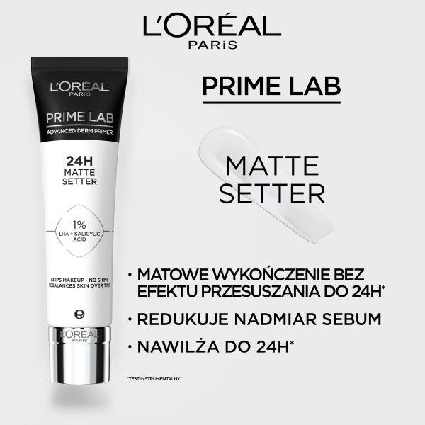 L'Oreal Paris Prime Lab 24h Matte Setter Primer матуюча основа під макіяж 30 мл 222-3600524070021 фото