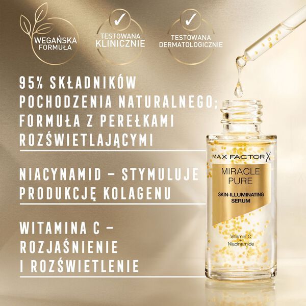 Освітлююча сироватка для обличчя Max Factor Miracle Pure 30 мл 222-3616303990893 фото