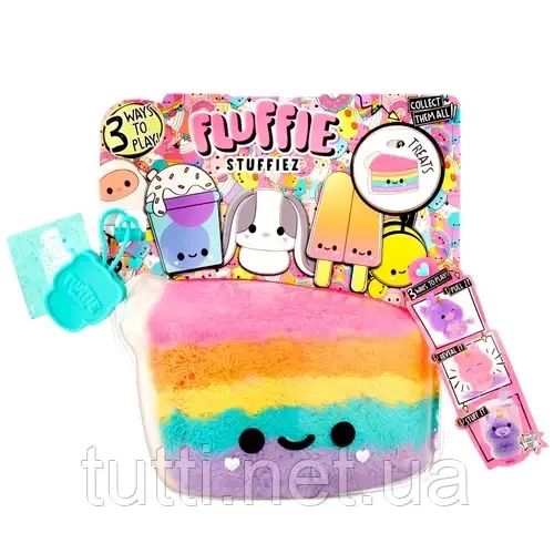 Fluffie Stuffiez Cake/ Pizza, Small Collectable Feature Plush 594307 594307 фото