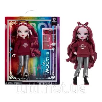 Rainbow High Shadow High Scarlett Rose — бордова модна лялька з аксесуарами 592785 фото