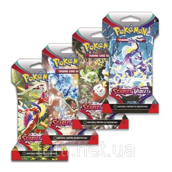 Покемон Бустер Pokémon TCG: Scarlet & Violet Sleeved Booster Pack (10 карт) 184-85325 фото