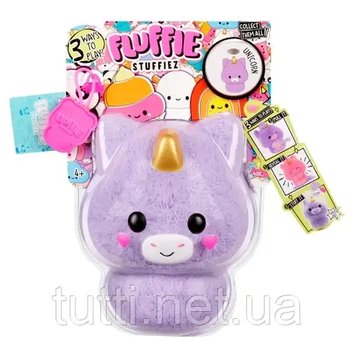 Fluffie Stuffiez Unicorn, Small Collectable Feature Plush 594178 594178 фото