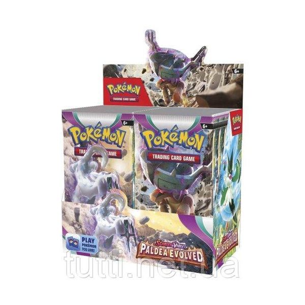 Колекційний набір Booster Box Pokemon Scarlet & Violet Paldea Evolved 36 штук 598965 фото