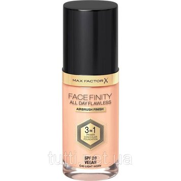 Max Factor Facefinity All Day Flawless 3в1 тональный крем для лица № c40 Светлая слоновая кость 30 мл. 7451923 фото